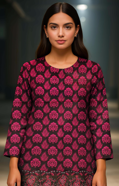Digital Lawn 3-Piece with Voile Dupatta