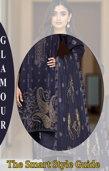 2-Head Embroidered Linen with 4-Side Lace Dupatta